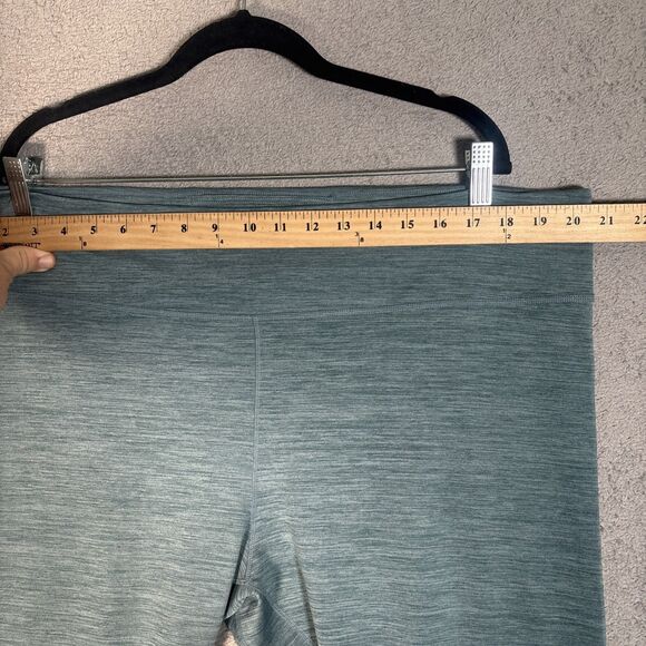 Nike Leggings Women’s Size 3X Dri Fit Heather Blue Ankle Yoga Compression - Picture 5 of 13